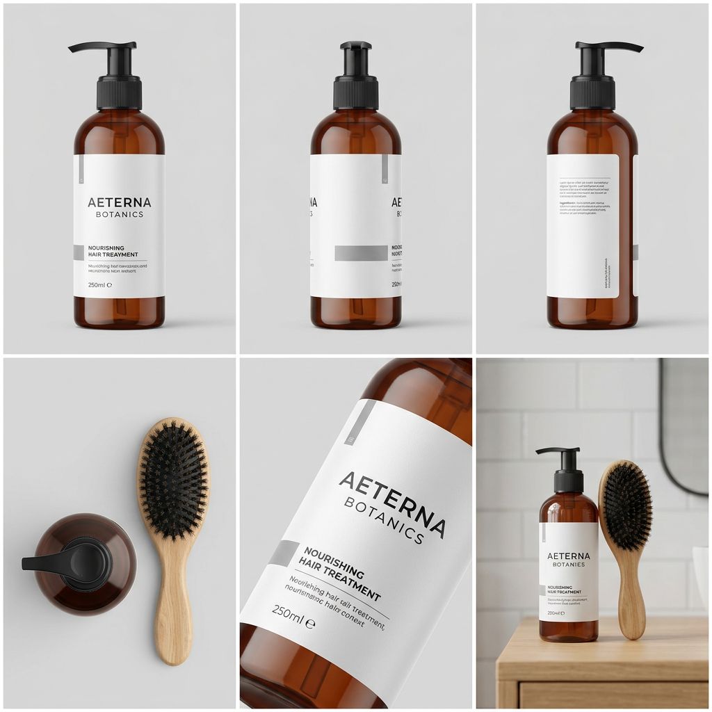 Generated shampoo product render